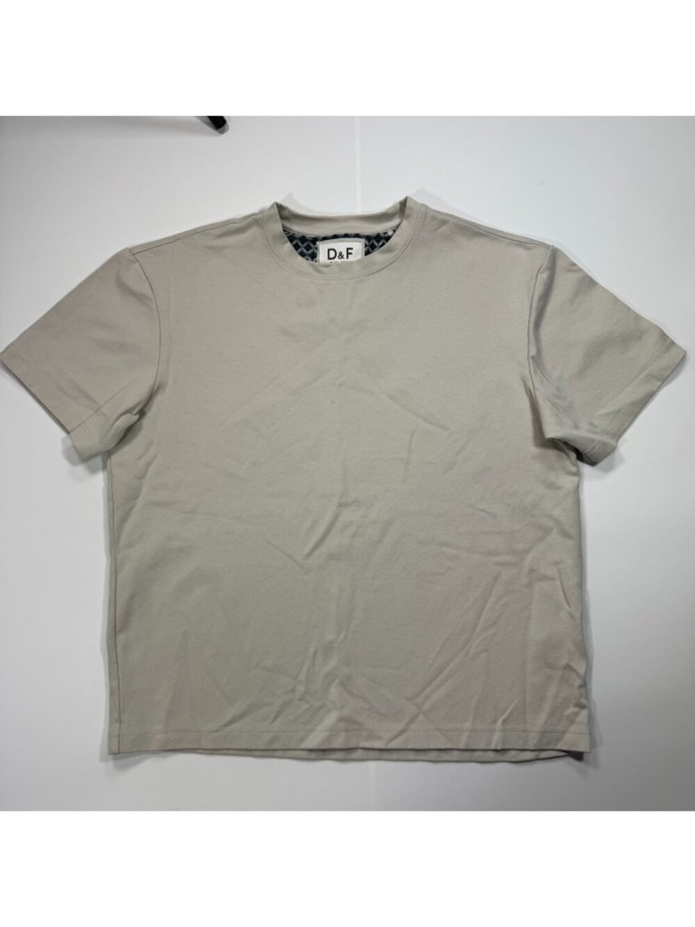 D&F Ricky Singh T-Shirt Men's M Gray Cotton Relaxed Fit Workwear Summer Stretch